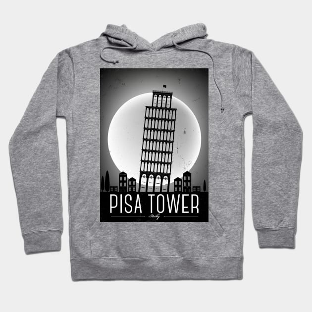 Pisa Poster Design Hoodie by kursatunsal